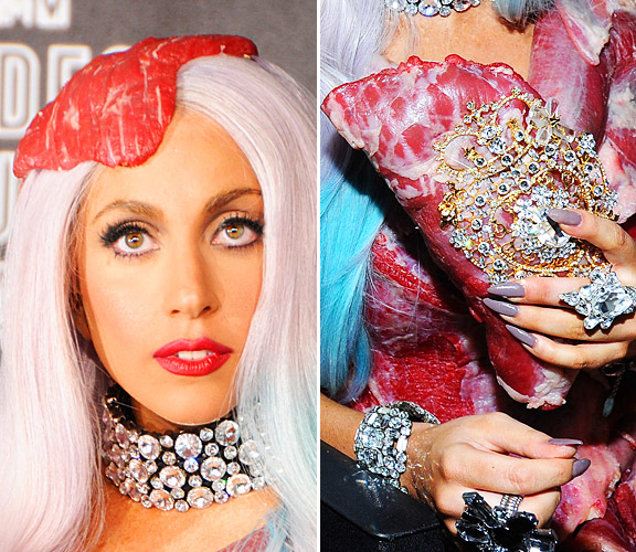 Lady Gaga Covered In Meat. Anyway – if Lady Gaga had